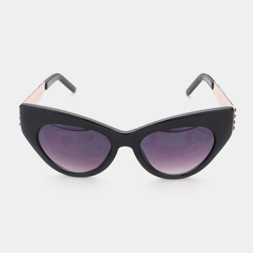 iLLASPARKZ Crystal Accented Cat Eye Sunglasses