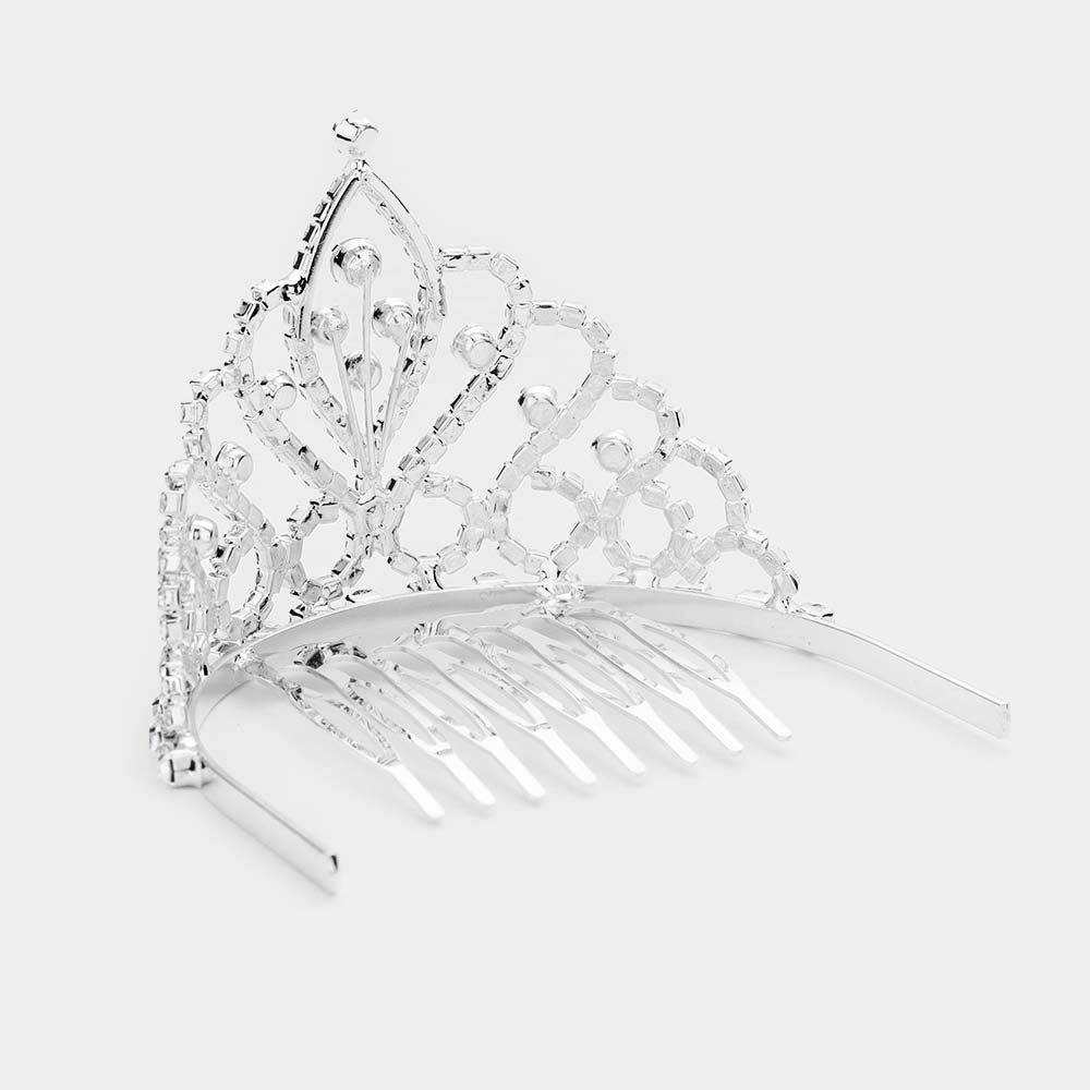 iLLASPARKZ Crystal Rhinestone Princess Mini Tiara