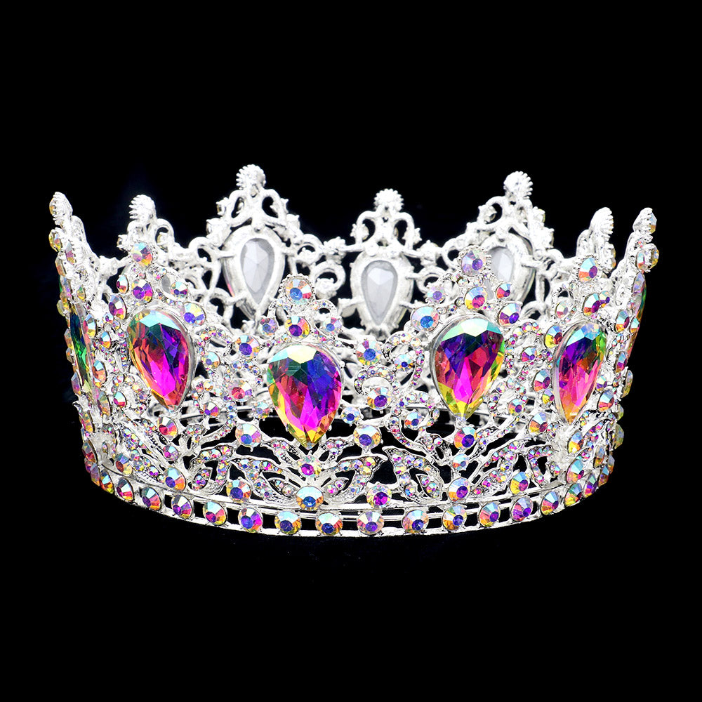 iLLASPARKZ Teardrop Stone Accented Queen Tiara