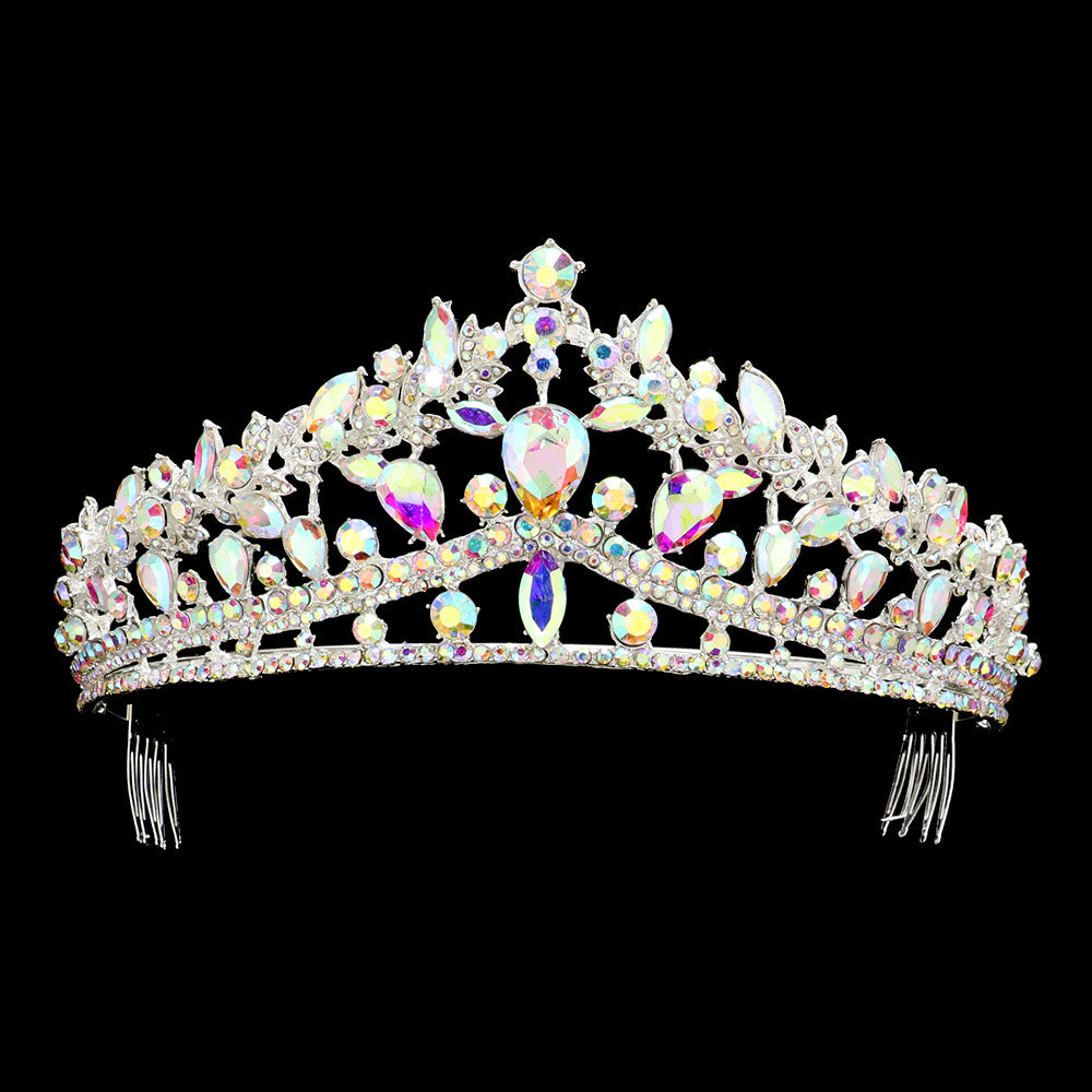 iLLASPARKZ Multi Stone Embellished Princess Tiara