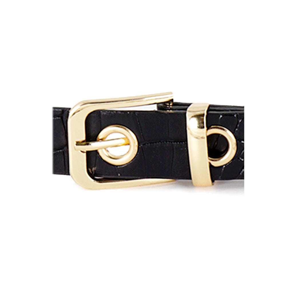 iLLASPARKZ Adjustable Faux Leather Belt