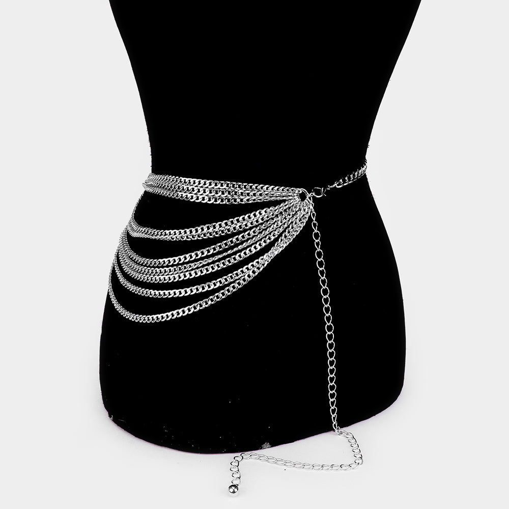 iLLASPARKZ Waist Chain Layered Link Belt