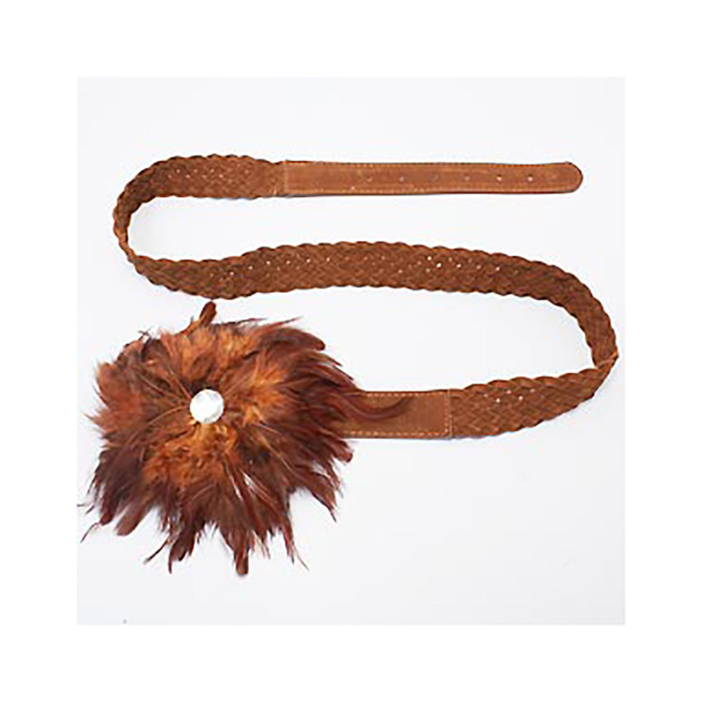 iLLASPARKZ Feather Flower Centered Elastic Belt