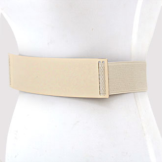 iLLASPARKZ Oversized Stretch Elastic Metal Plate Waist Belt