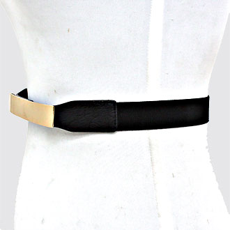 iLLASPARKZ Metallic Leather Elastic Belt