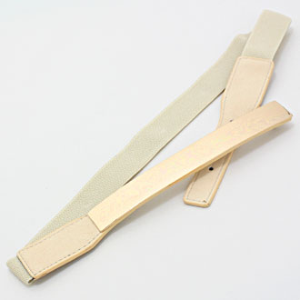 iLLASPARKZ Metallic Leather Elastic Belt