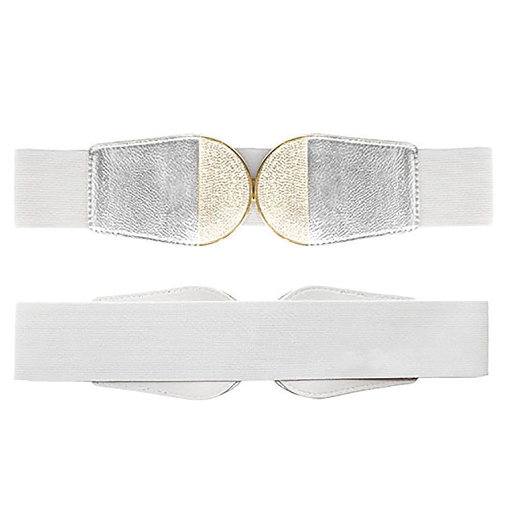 iLLASPARKZ Rhinestone Embellished Detail Waist Elastic Belt