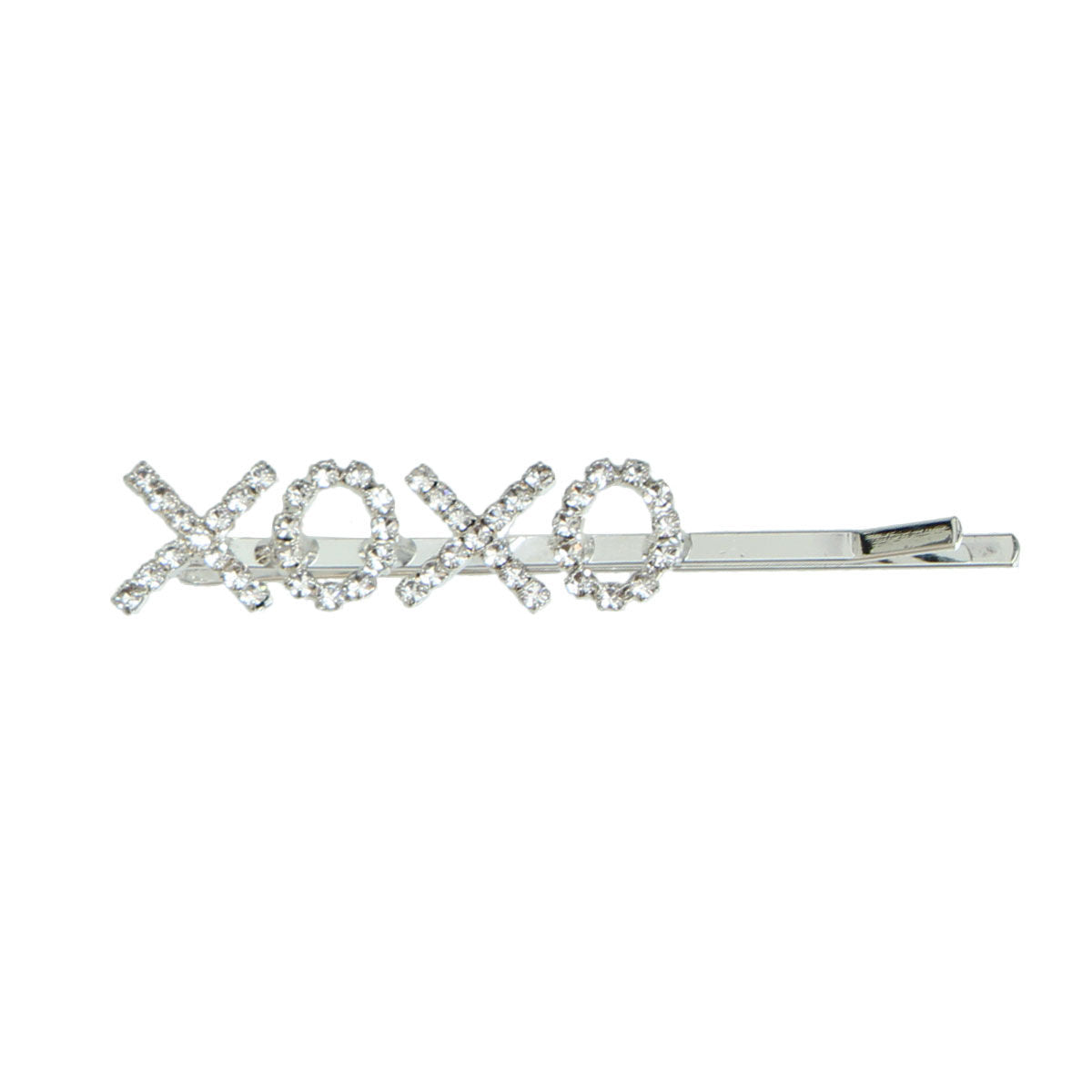 Silver XOXO Bobby Pin