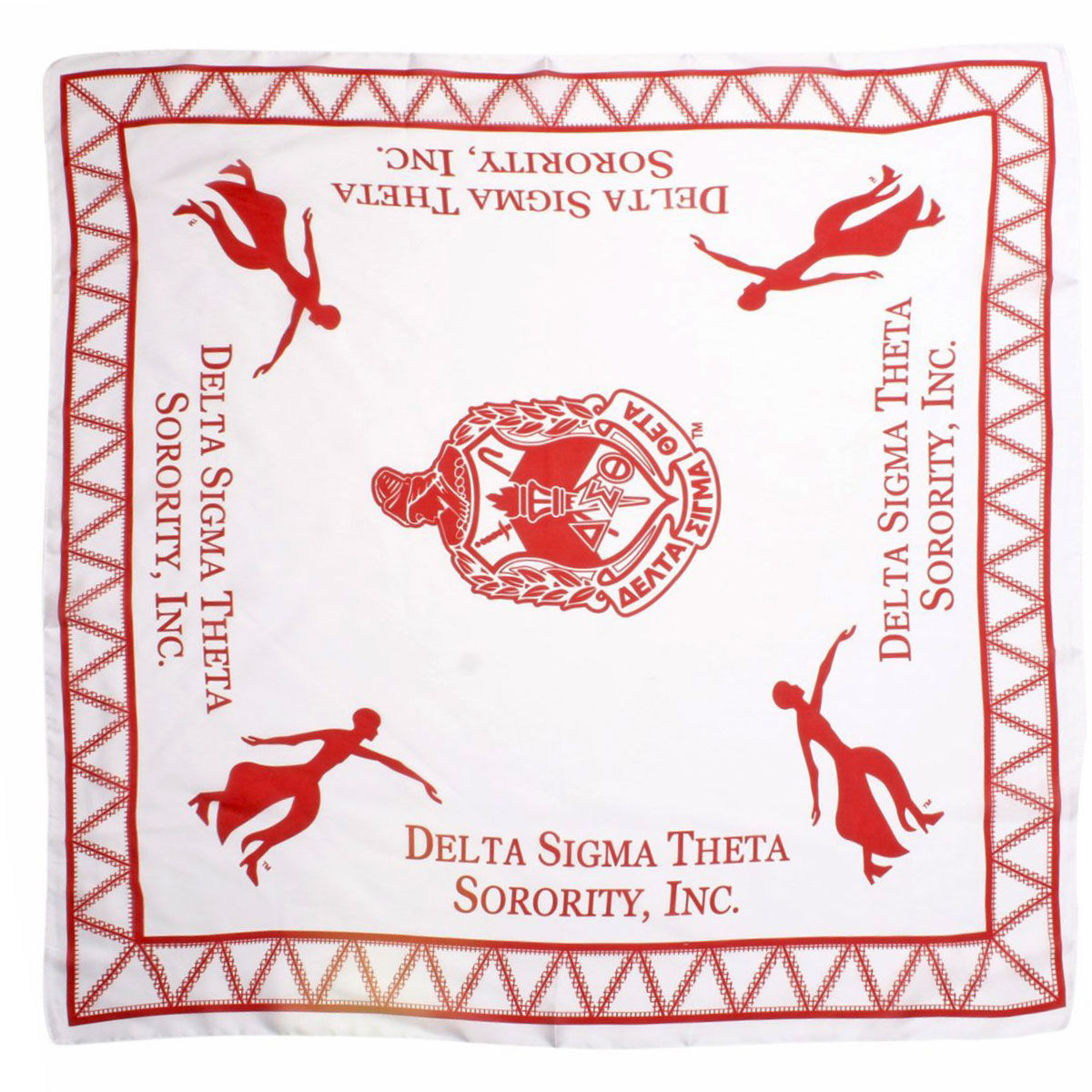 DST Sorority Lady Fortitude White Square Scarf