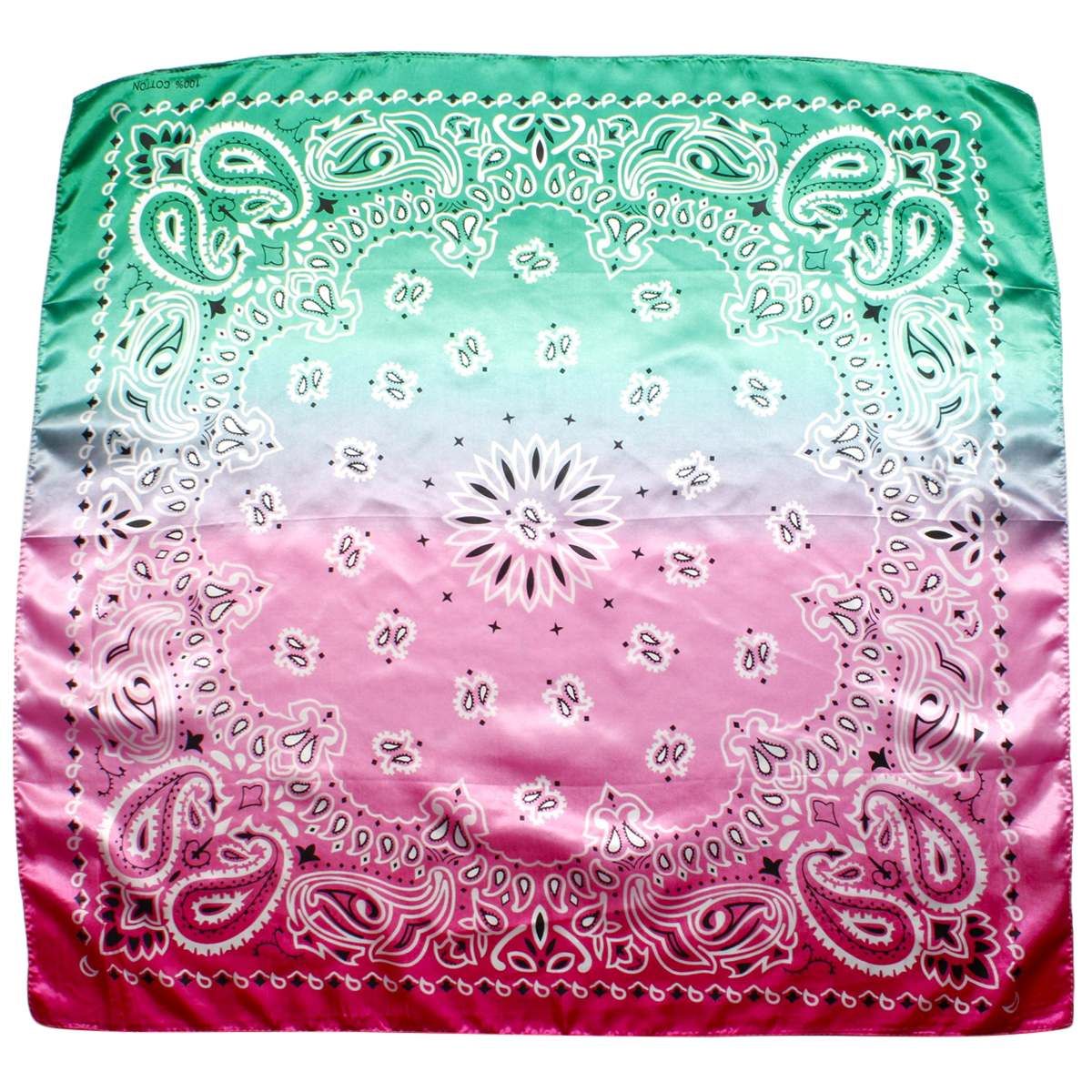 AKA Sorority Pink and Green Bandana Scarf