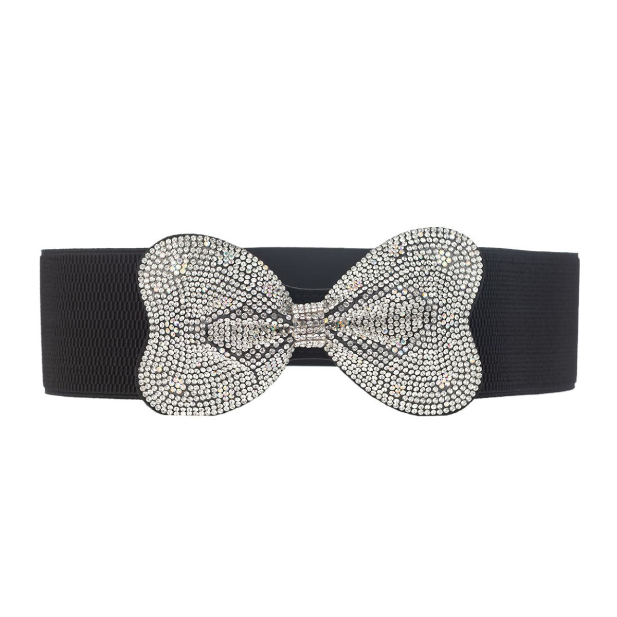 Aurbo Bowknot Rhinestone Stretch Belt