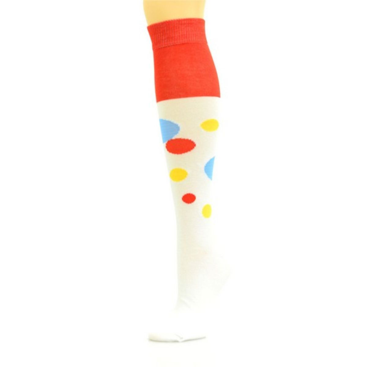 Socks Knee High White Retro Bubble for Women